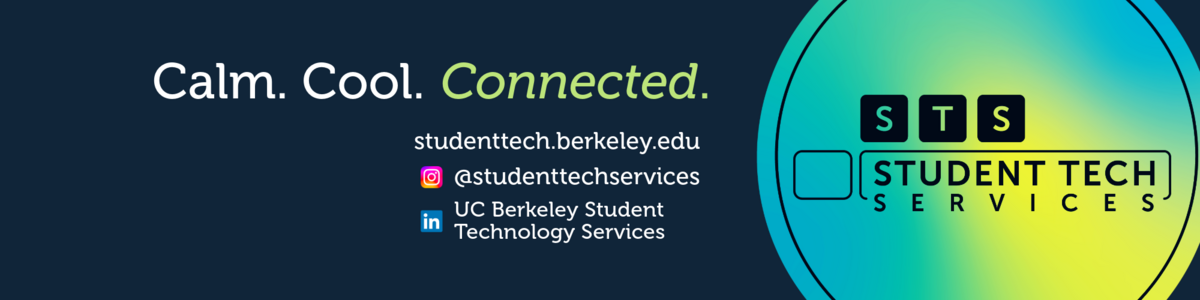 Follow student technology services @studentechservices on Instagram and Student Technology Services on LinkedIn