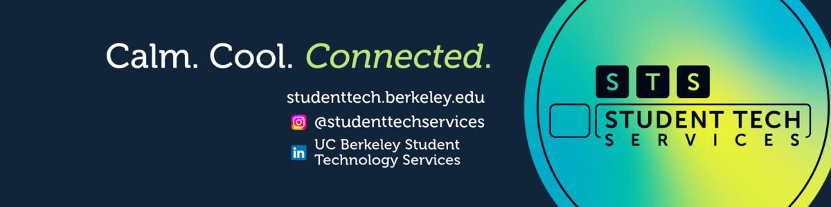 Student Technology Services Banner Follow student technology services @studentechservices on Instagram and Student Technology Services on LinkedIn